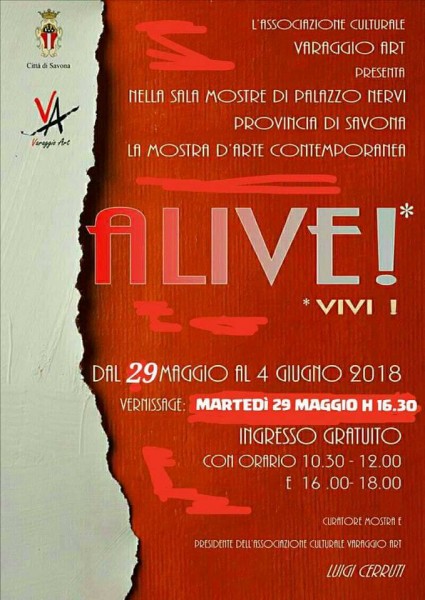 Alive! Mostra d'arte contemporanea a Savona, palazzo Nervi