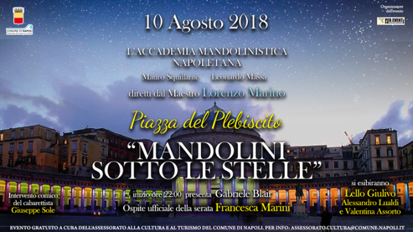 Mandolino sotto le stelle a Napoli la notte di San Lorenzo