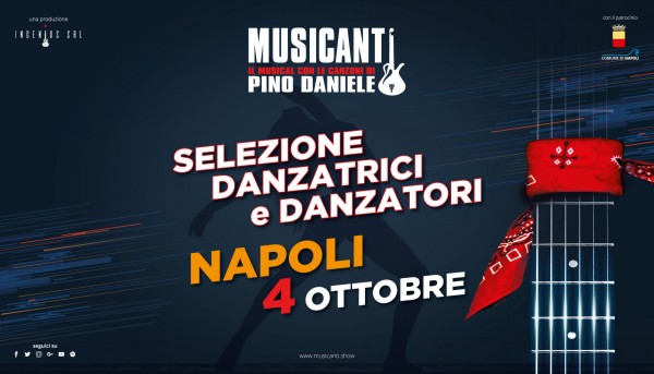 “Musicanti” su Pino Daniele audizioni per il corpo di ballo a Napoli