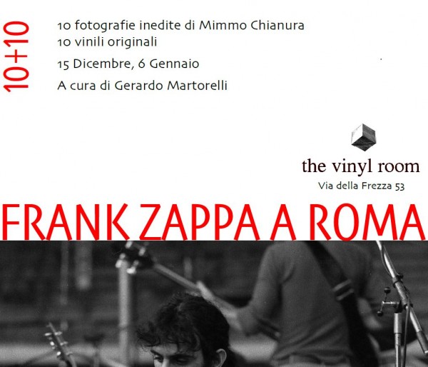 Frank Zappa a Roma 10+10: una mostra di dieci scatti inediti alla Vinyl Room