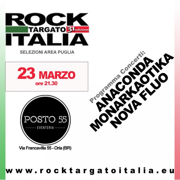 Rock Targato Italia  Selezioni Area Puglia