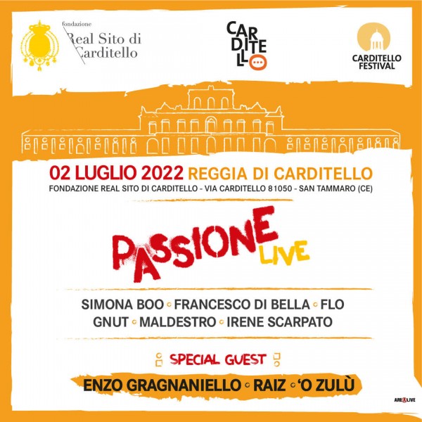La carovana musicale di Passione Live al Carditello Festival 2022