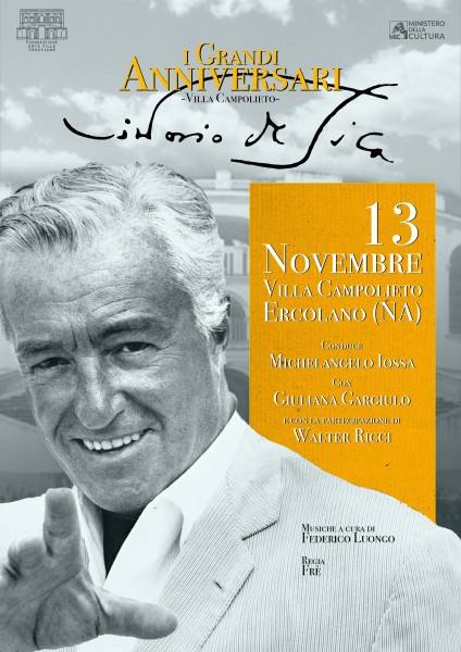 De Sica, un'icona senza tempo: Villa Campolieto lo ricorda a 50 anni dalla scomparsa