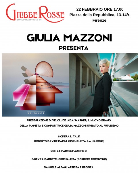 Veloluce: il suono del Futurismo torna a Firenze con Giulia Mazzoni alle Giubbe Rosse