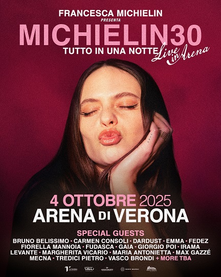 Francesca Michielin festeggia i 30 anni: il 4 ottobre all'Arena di Verona con ospiti speciali