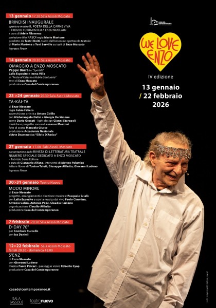 'We Love Enzo' IV edizione, ricordando Enzo Moscato