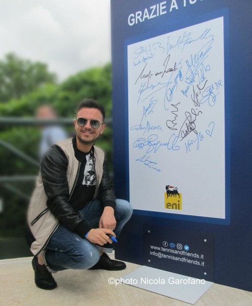 Andrea Sannino  al Tennis & Friends - Maggio 2018