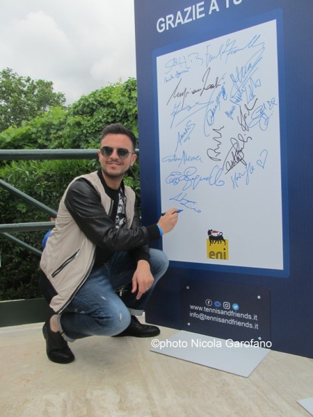 Andrea Sannino  al Tennis & Friends - Maggio 2018